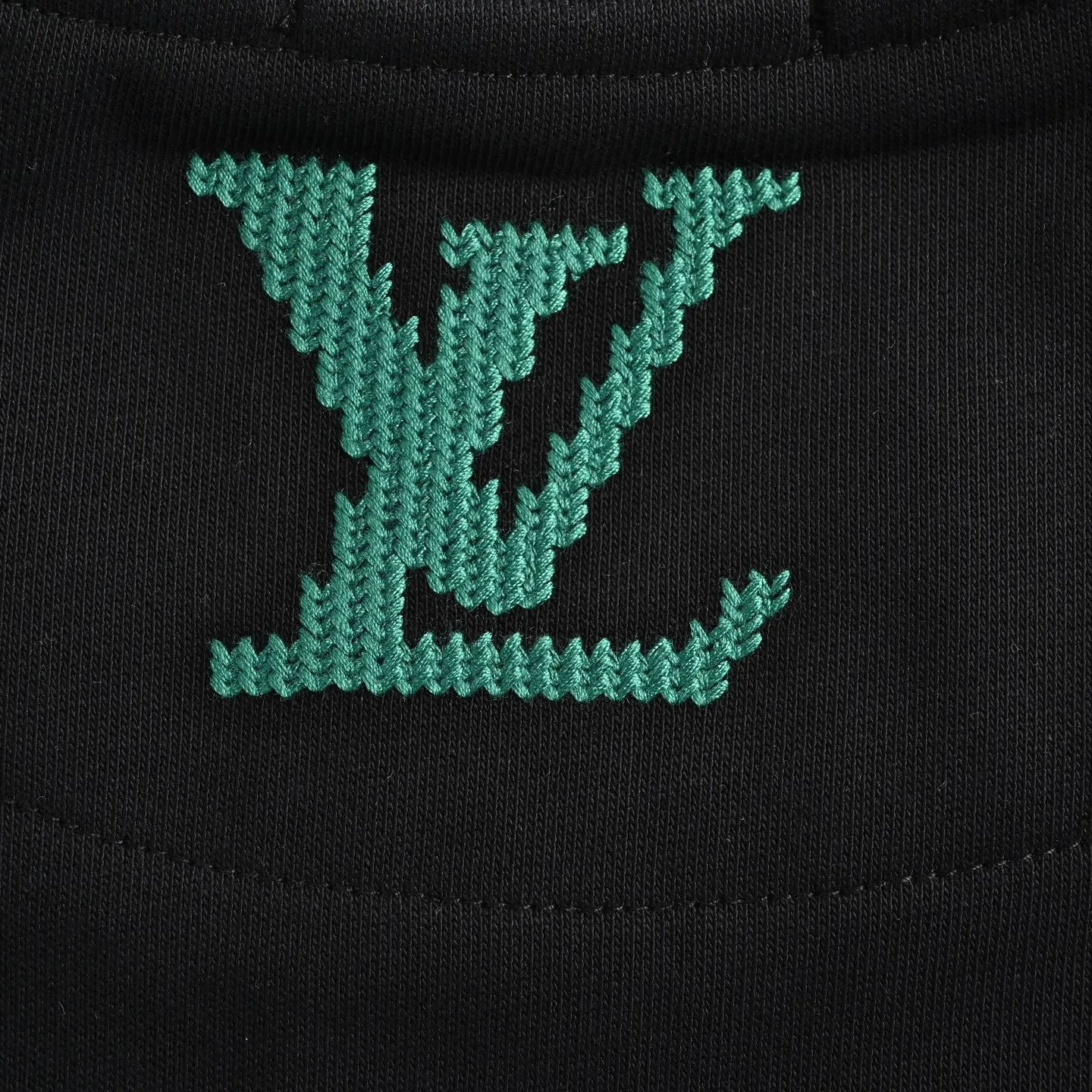 Louis Vuitton/Louis Vuitton woven letter embroidered crew neck sweatshirt